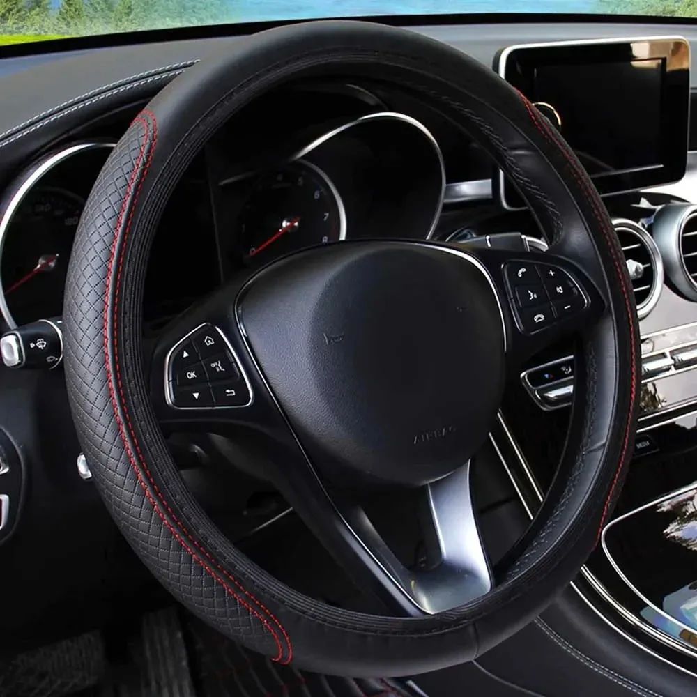 Car Steering Wheel Cover Anti Slip Breathable - 37-39cm Car Steering Wheel Cover Skidproof