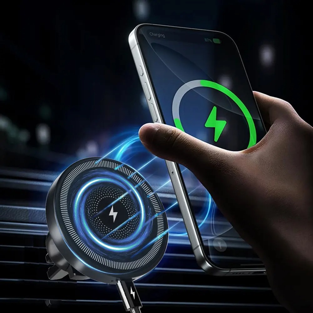 Magnetic Wireless Car Charger  - đánh giá và giá Wireless Car Charger Mount Fast Charging