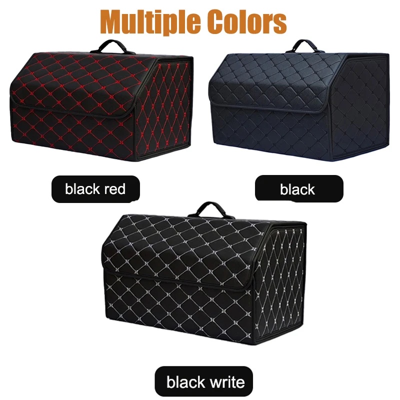 Foldable PU Leather Car Trunk  - đánh giá và giá Car Trunk Organizer Foldable Storage Box