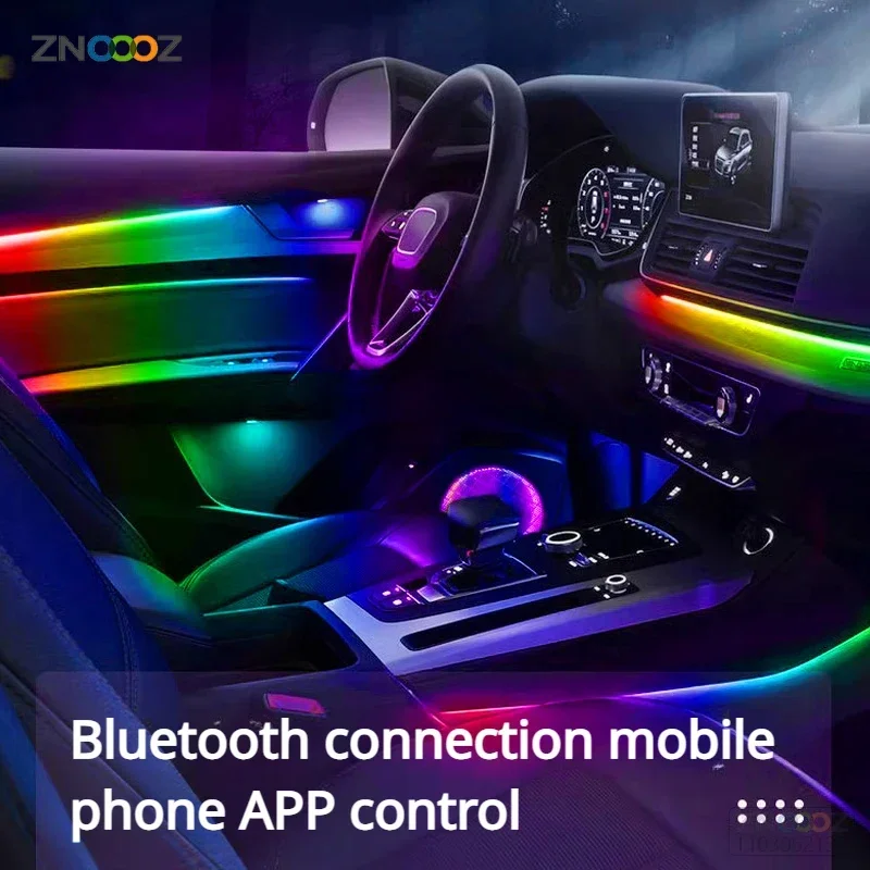 18IN1 Neon Car Interior Ambien - đánh giá và giá Led Ambient Interior Car Lights App Control