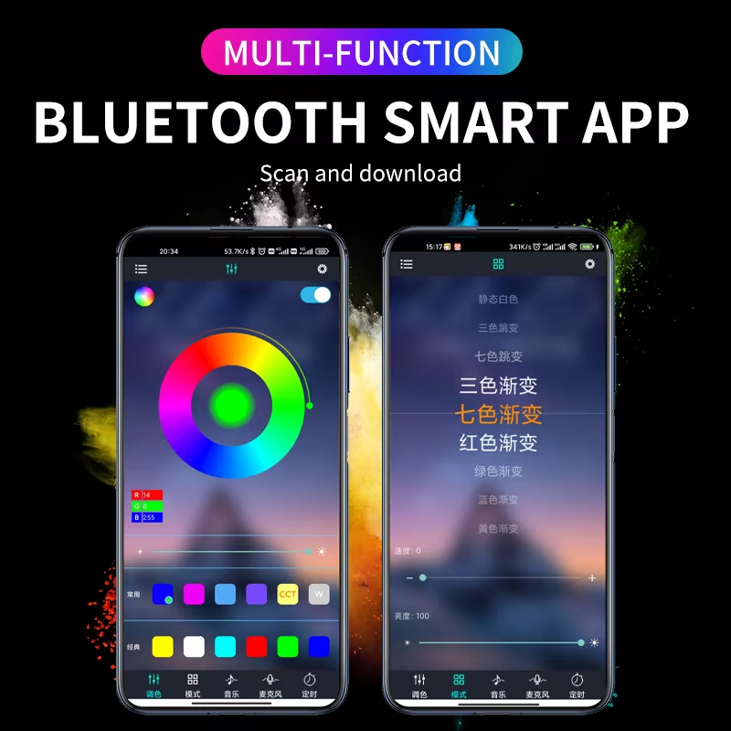 RGB Backlight Remote App Music - đánh giá và giá Led Ambient Interior Car Lights App Control