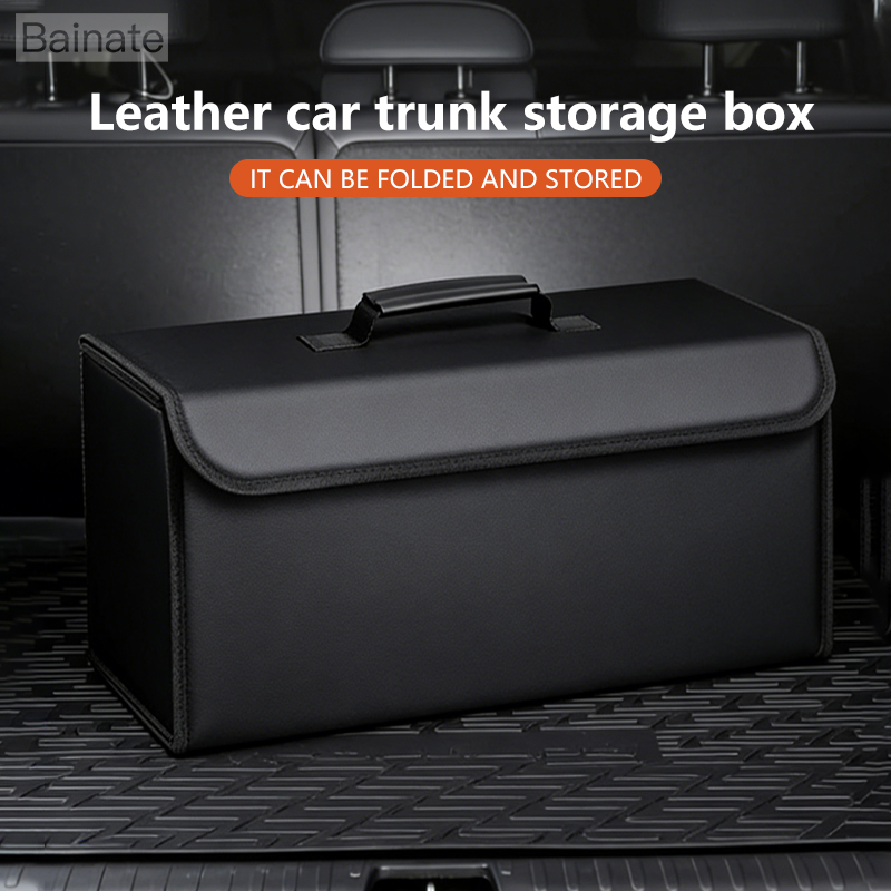 Car Leather Trunk Organizer Fo - đánh giá và giá Car Trunk Organizer Foldable Storage Box
