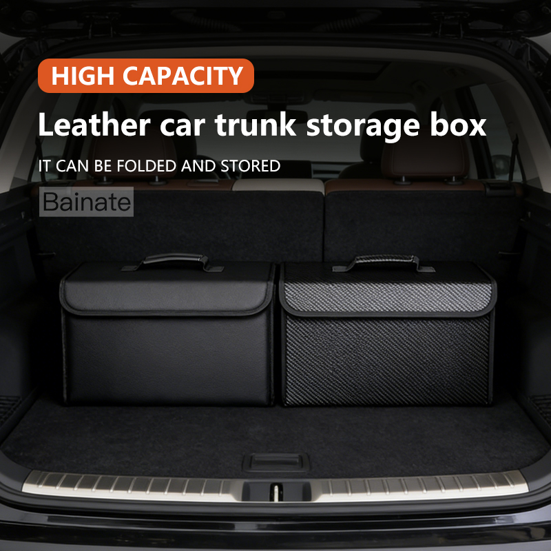 Car Leather Trunk Organizer Fo - đánh giá và giá Car Trunk Organizer Foldable Storage Box