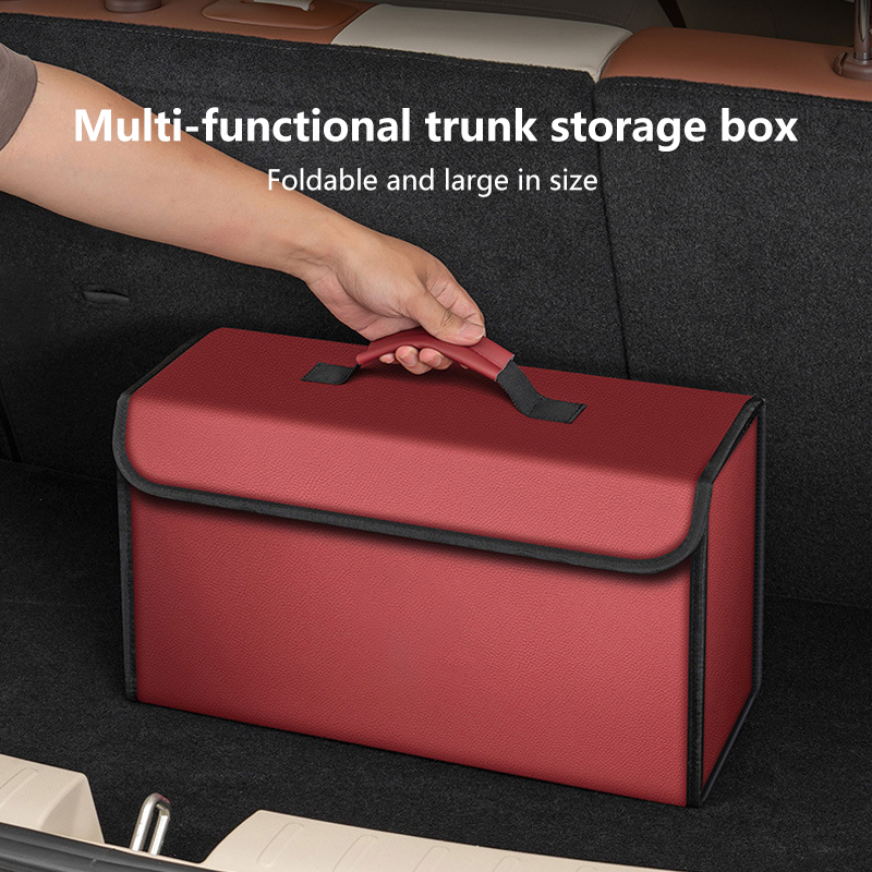 Car Leather Trunk Organizer Fo - đánh giá và giá Car Trunk Organizer Foldable Storage Box