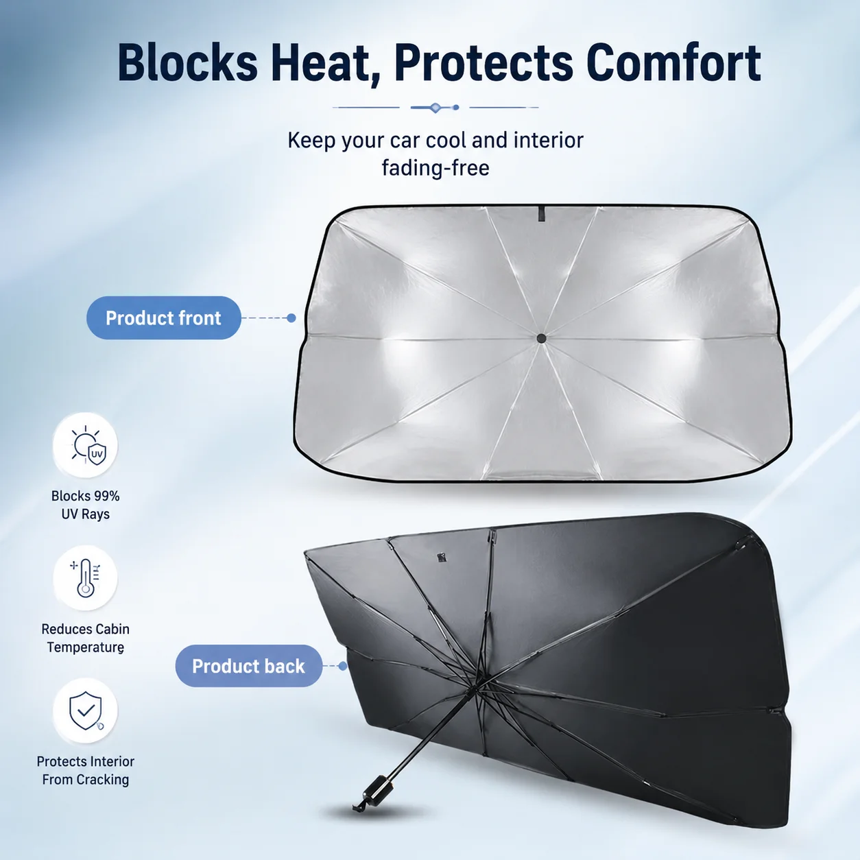 1PC Foldable Car Windshield Su - đánh giá và giá Car Sunshade Windshield Umbrella Foldable