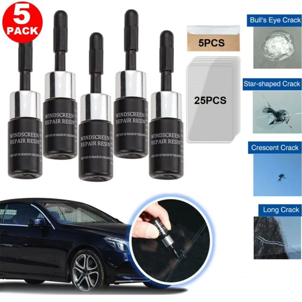 5PCS Automotive Glass Crack Re - đánh giá và giá Auto Repair Tools