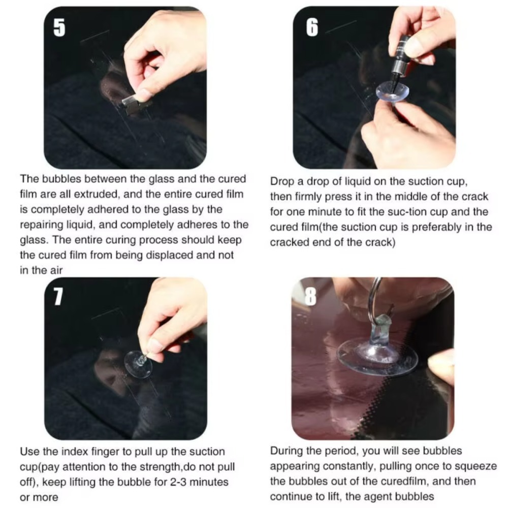 5PCS Automotive Glass Crack Re - đánh giá và giá Auto Repair Tools